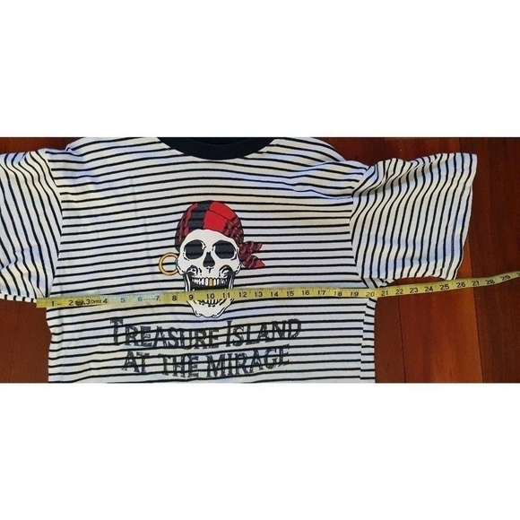 Treasure Island Las Vegas Pirate Stripe Shirt Size L - Picture 10 of 11